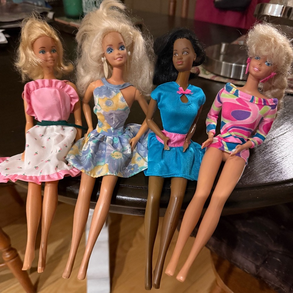 vintage Barbie dolls